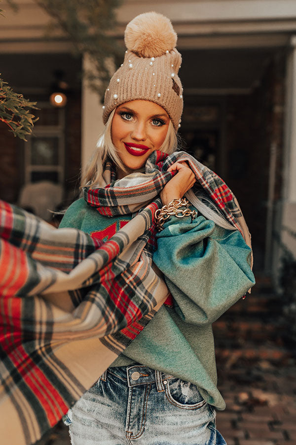 Escape The Chill Plaid Scarf Image - 2