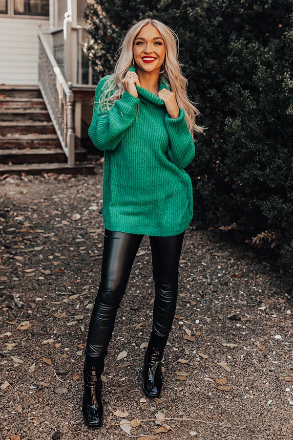 Aspen Trails Knit Sweater In Green Image - 1