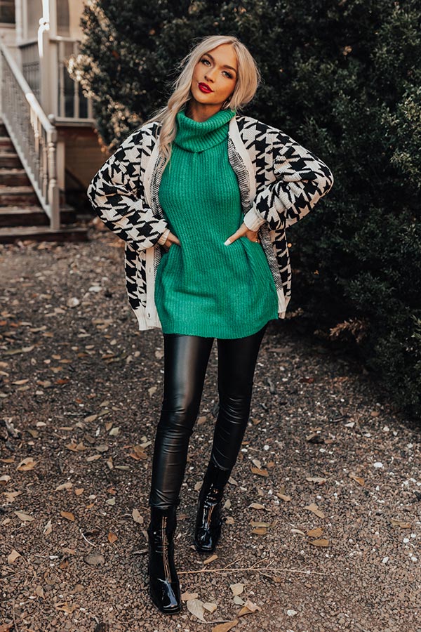 Aspen Trails Knit Sweater In Green Image - 2