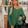 Insta Obsessed Knit Sweater In Hunter Green Image - 1