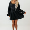 Swept Up In Style Dress In Black Image - 1
