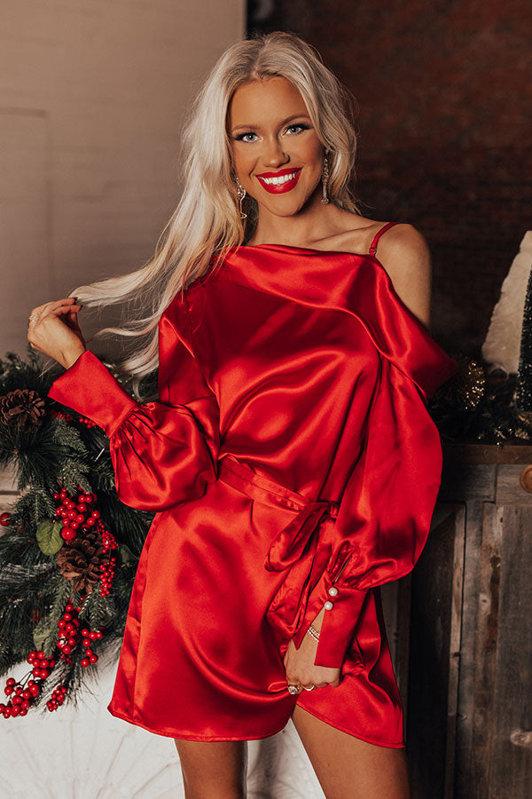 More Pinot, Please Satin Dress In Wine Image - 3