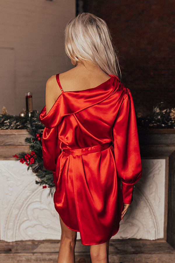 More Pinot, Please Satin Dress In Wine Image - 5