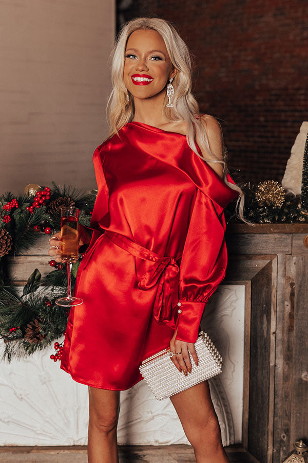 More Pinot, Please Satin Dress In Wine Image - 2