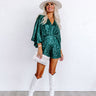Beyond Obsessed Sequin Romper In Green Image - 1