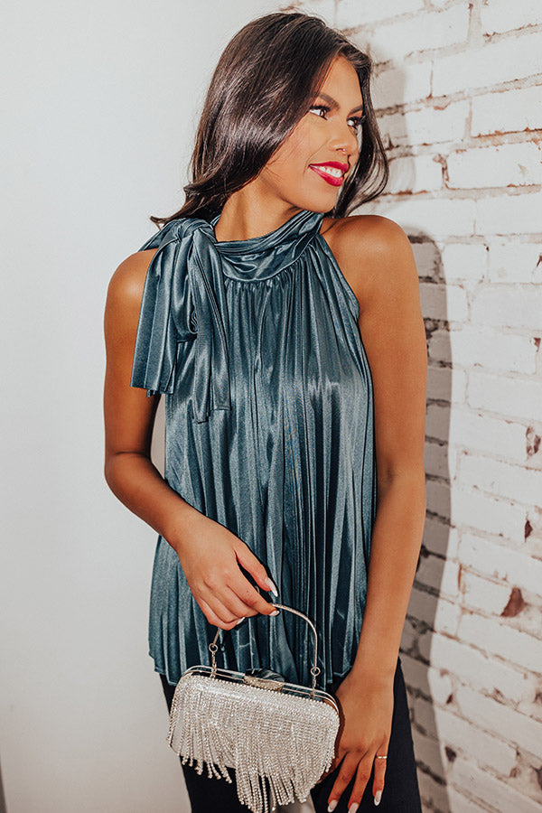 Friends To Lovers Shift Top In Teal Image - 2