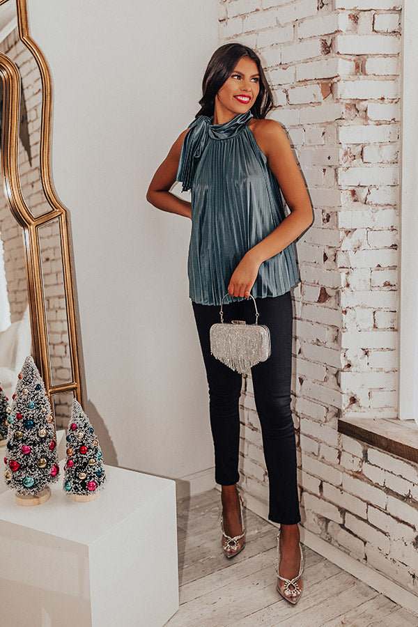 Friends To Lovers Shift Top In Teal Image - 1