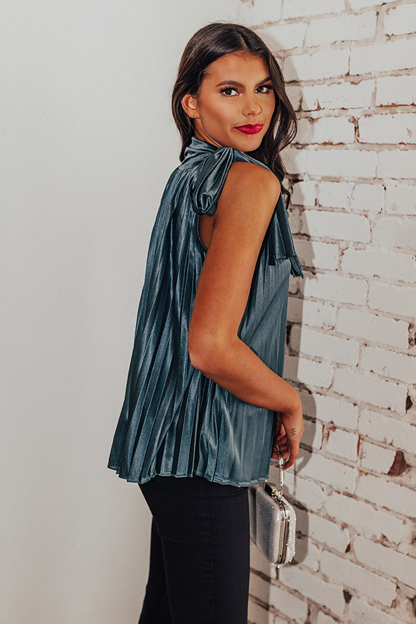 Friends To Lovers Shift Top In Teal Image - 3