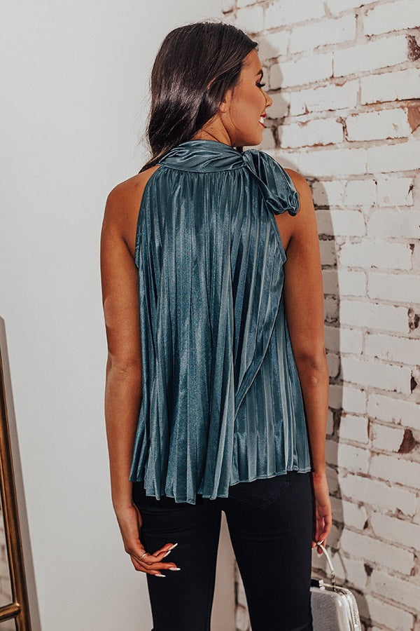 Friends To Lovers Shift Top In Teal Image - 4