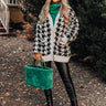Better By Moonlight Houndstooth Cardigan Image - 1