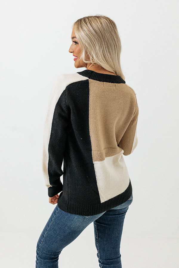 Along The Drive Colorblock Sweater Image - 1