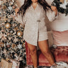 Better By Moonlight Sequin Romper In Champagne Curves Image - 1