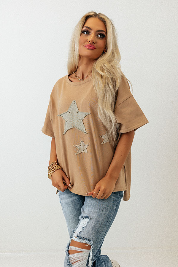 Shooting Stars Embellished Top Image - 1