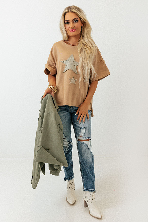 Shooting Stars Embellished Top Image - 2