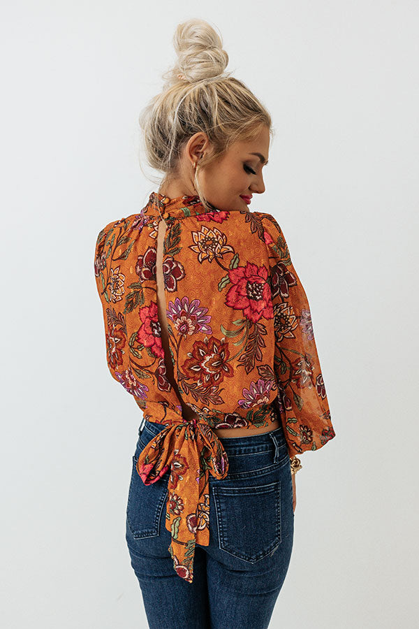 Feeling Sentimental Top In Rust Image - 4