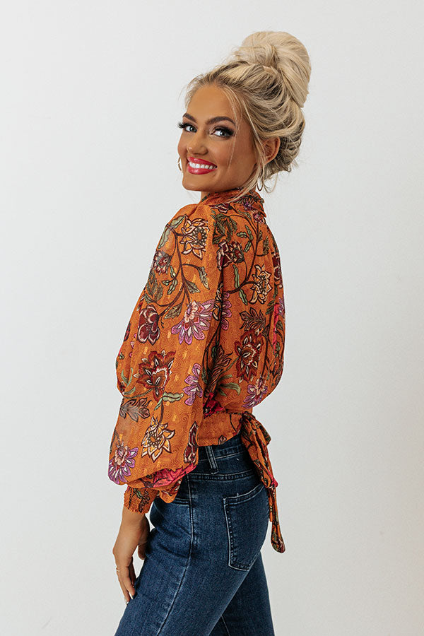 Feeling Sentimental Top In Rust Image - 3