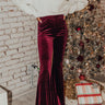 The Selena High Waist Velvet Flare Image - 1