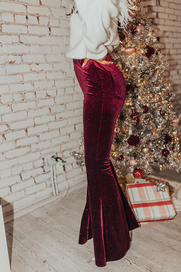 The Selena High Waist Velvet Flare Image - 3