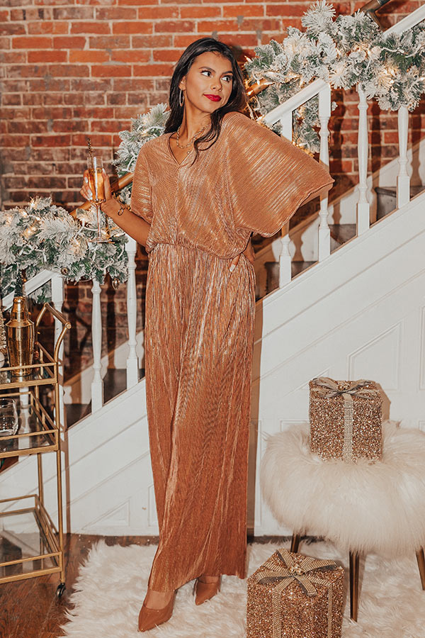 Bubbly And Blissful Pleated Jumpsuit