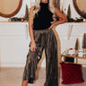Endless Nights Pleated Pants In Gold Image - 1
