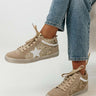 The Mia Vintage Sneaker In Gold Image - 1