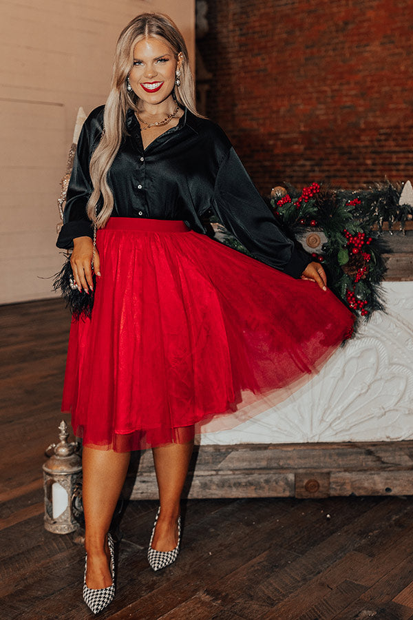 Deck The Halls Tulle Skirt Curves