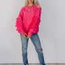 Happy Vibes Only Ruffle Sweater Image - 1