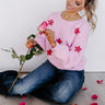 Daisy Delight Embroidered Sweater Image - 1
