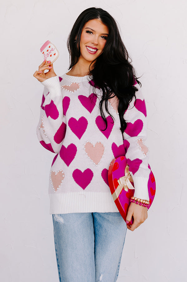 All My Heart Embellished Sweater Image - 1