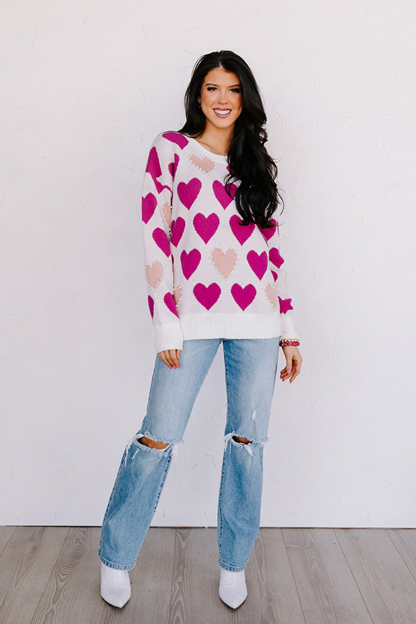 All My Heart Embellished Sweater Image - 4
