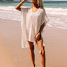Rooftop Pool Knit Cover up In White Image - 1
