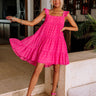 Gentle Touch Shift Dress In Hot Pink Image - 1