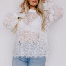 Lovestruck Babe Lace Top in Ivory Curves Image - 1