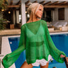 Mornings In Mexico Knit Top In Green Image - 1