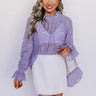 Lovestruck Babe Lace Top in Lavender Image - 1