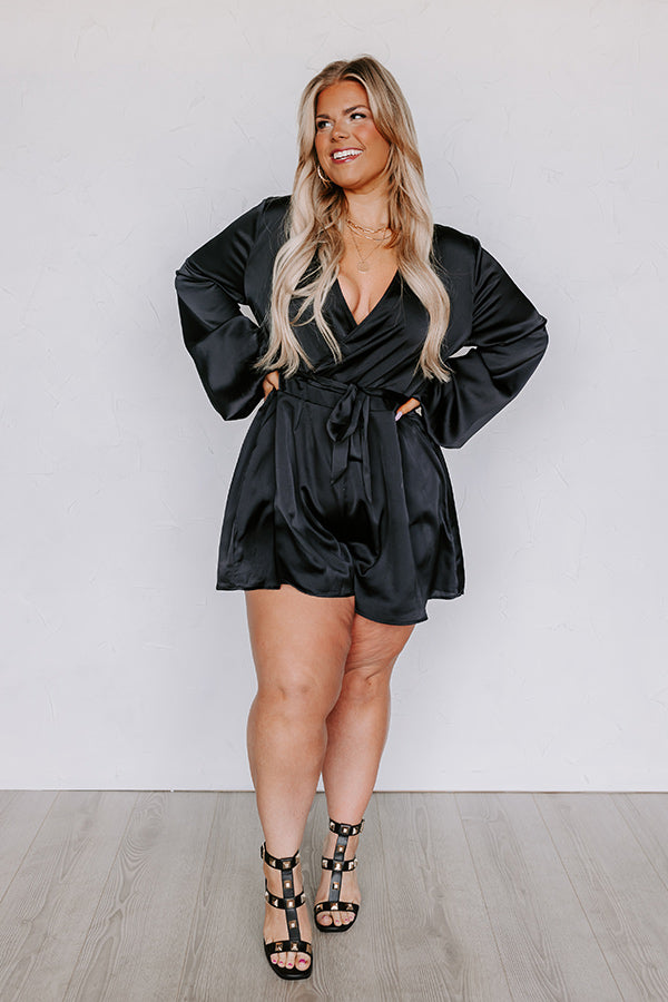 Party Dreams Romper in Black Curves Image - 5