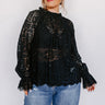 Lovestruck Babe Lace Top in Black Curves Image - 1
