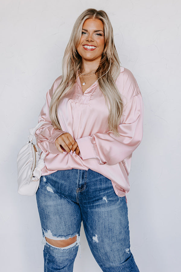 Reaching Out To You Shift Top In Pink Curves Image - 5