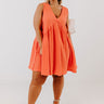 Sunny Forecast Shift Dress In Coral Curves Image - 1