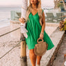 Sunny Forecast Shift Dress In Green Curves Image - 1