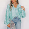 Posh Days Pleated Shift Top in Aqua Image - 1
