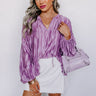 Posh Days Pleated Shift Top in Lavender Image - 1