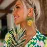 Pineapples In Paradise Beaded Earrings Image - 1