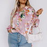 Mind On Malibu Button Up In Pink Curves Image - 1