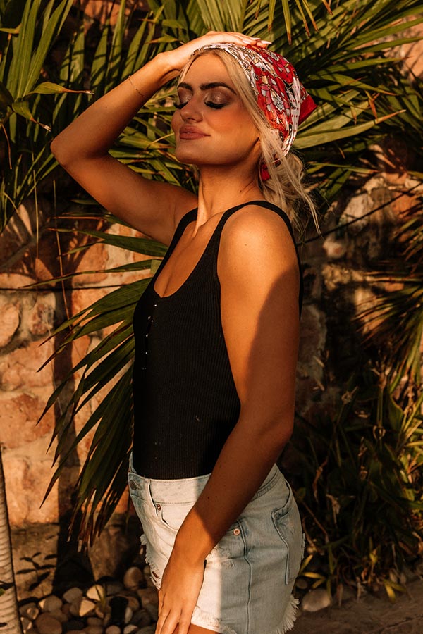 Jacuzzi Cutie Hair Scarf In Scarlet • Impressions Online Boutique