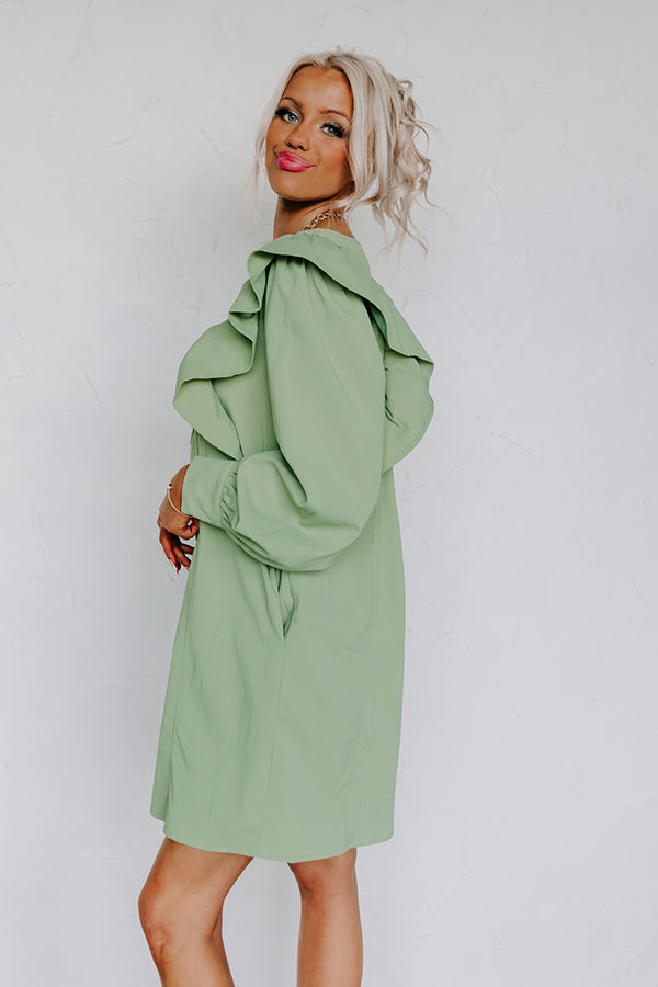 Porch Swing Sips Dress In Pear Image - 3