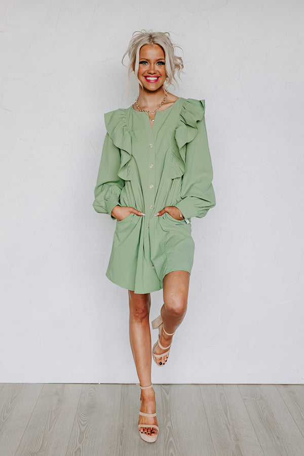 Porch Swing Sips Dress In Pear Image - 2