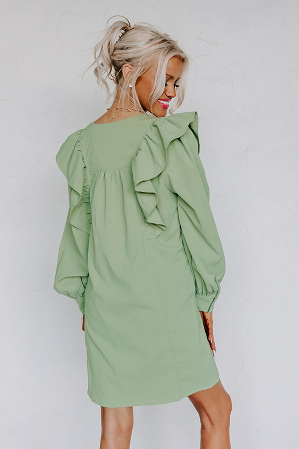 Porch Swing Sips Dress In Pear Image - 4