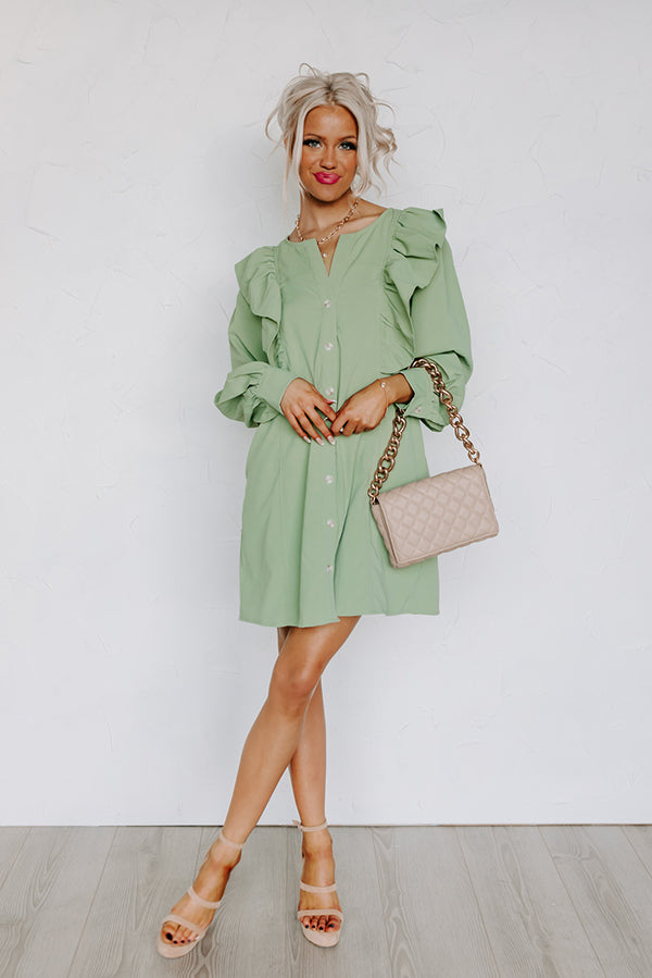 Porch Swing Sips Dress In Pear Image - 1