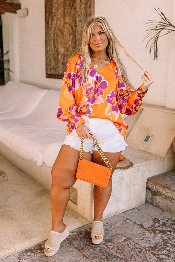 Pineapple Whip Shift Top In Orange Curves Image - 2